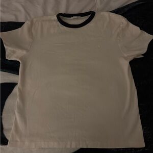 Zara T-Shirt with Black Collar men